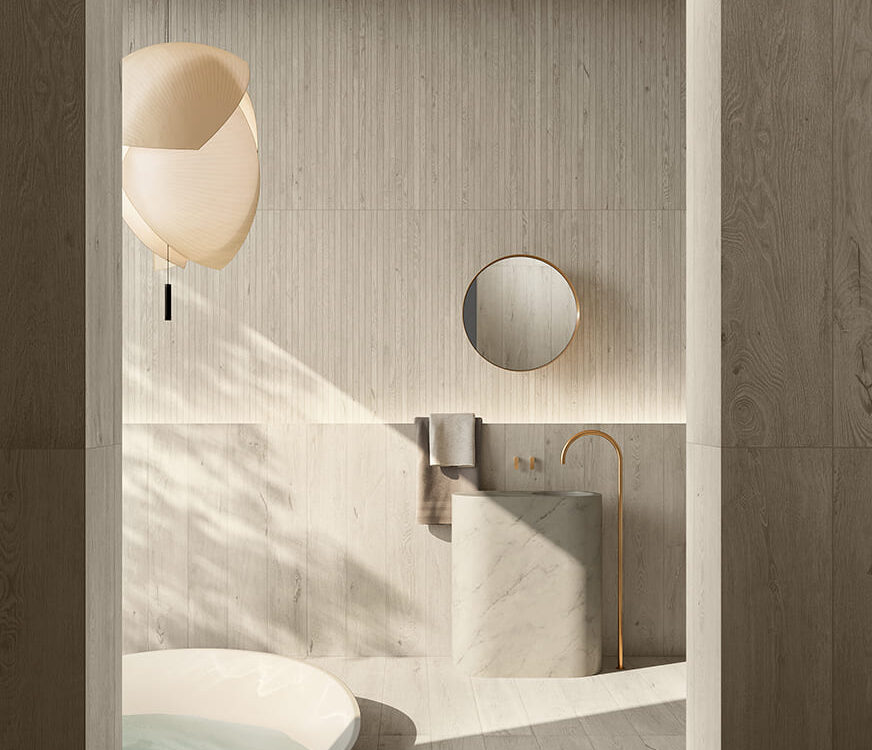 DEL CONCA_NABI_03_BAGNO NEUTRAL 872X750 | GB Baticenter Comment choisir entre une cloison en brique ou en placo pour sa salle de bain ? Ingwiller