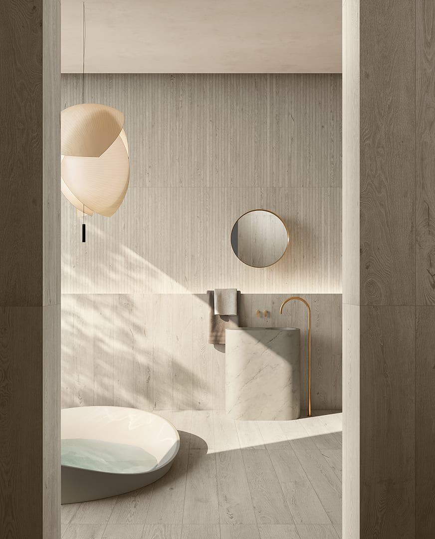 DEL CONCA_NABI_03_BAGNO NEUTRAL | GB Baticenter Comment choisir entre une cloison en brique ou en placo pour sa salle de bain ? Ingwiller