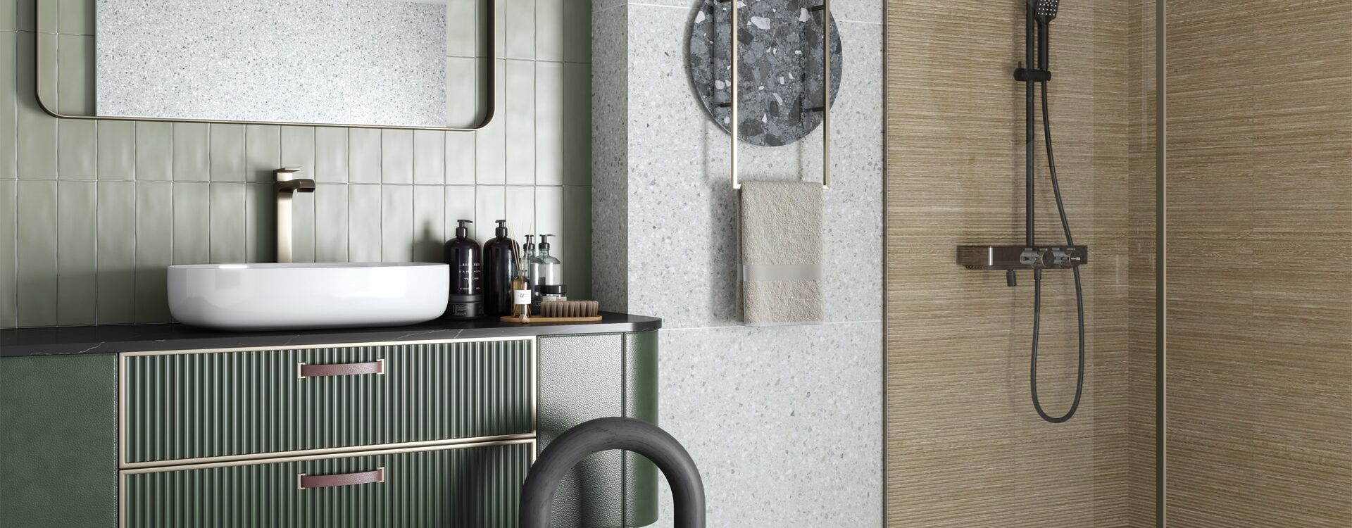 A861_SALOU_ESMERALDA_SALERNO_CENIZA_NIZA_GRIS_TIVOLI_AVELLANA 1920X750 | GB Baticenter Quels sont les avantages d’une douche à l’italienne pour votre salle de bain ? Ingwiller